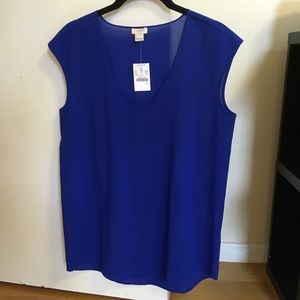 Last Chance! J. Crew Short Sleeve Blue Blouse